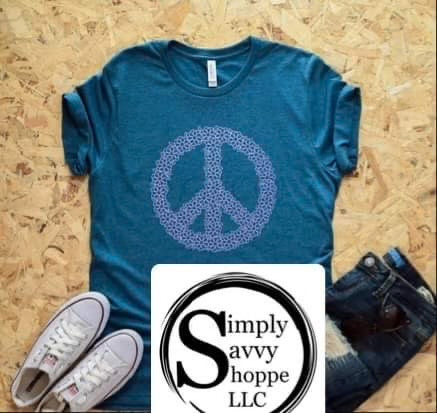 Floral Peace Sign
